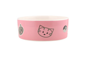 Миска д/котів Мімі 300мл кераміка 12см Тріксі