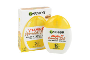Флюид тональный для лица с витамином C SPF 50+ Wonder tint Натуральный Garnier 40мл