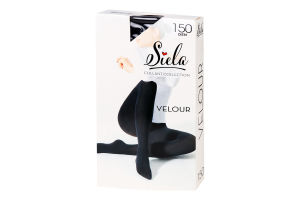 Колготи жіночі Велюр неро 150ден р.4 Сіела