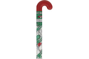 KISSES Holiday Milk Chocolates Candy Filled Cane, 2.88 oz