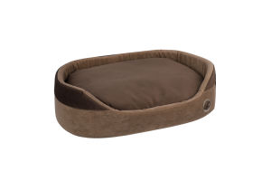 Лежак д/собак Елегант №2 коричневий овальний 37*49*13см Матис