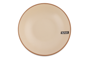 Тарелка суповая бежевая керамика d20см №10-141-082 Афіна Nava 1шт