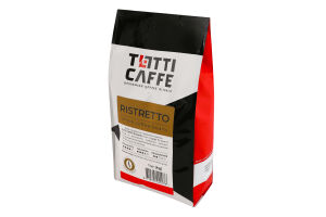 Кава натуральна смажена в зернах Ristretto Totti Caffe м/у 1кг