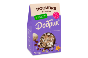 Посыпка кондитерская фигурная Шоколад-пломбир Добрик к/у 50г