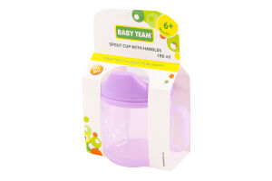 Поильник-спаут Baby Team с ручками 180мл