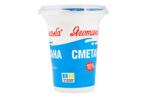 Сметана 15% Яготинська ст 300г