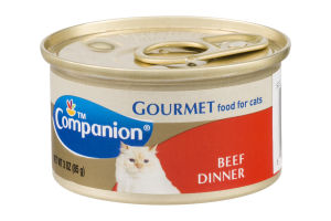 Companion Gourmet Food for Cats Beef Dinner 3 OZ