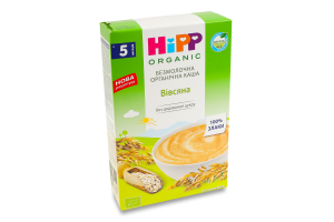 Каша безмолочная для детей от 5мес Овсяная Organic Hipp к/у 200г