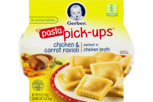 Gerber Pasta Pick-Ups Chicken & Carrot Ravioli Toddler