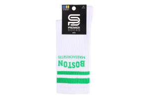 Шкарпетки чоловічі Premier socks класич з вис.рез. з написом р.25-29 білі Арт.0540
