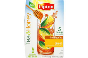 Lipton Tea & Honey Lemon Iced Black Tea To-Go Packets