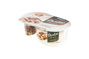 Йогурт 6.3% десертный 91г с хрустящими кукурузными хлопьями в шоколадной глазури 11г Fantasia Деліссімо ст 102г