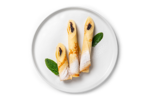 Млинці з маковою начинкою