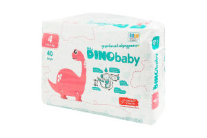 Підгузники для дітей 7-14кг 4 Dinobaby 40шт