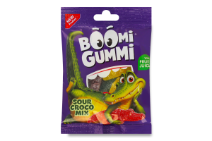 Конфеты желейные Sour crocodile mix Boomi Gummi м/у 70г