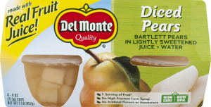 Del Monte Diced Pears - 4 CT