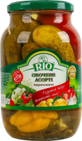 Овочі мариновані асорті стерилізовані Овочеве асорті Rio с/б 1кг