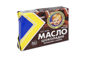 Масло Шоколадне вершкове з какао 62% 180г ПМКК