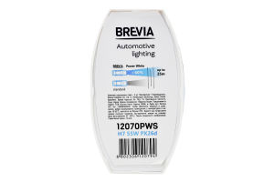 Лампа галогенова Power White H7 12V 55W 4300K 2шт Brevia