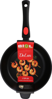 Сковорода ДеЛюкс антипригарне покриття індукційне дно з"ємна ручка 24см2417P Біол