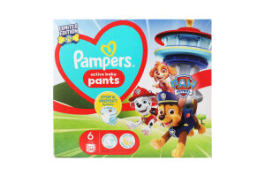Підгузки-трусики для дітей 14-19кг 6 Paw Patrol Pants Pampers 60шт