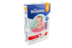 Підг. Bembitto 54 шт. 3 (4-9 кг)