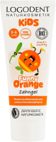 Гель зубной для детей до 6лет без фтора Веселый апельсин Kids Logodent Naturkosmetik 75мл