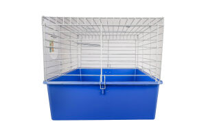 Клітка д/кроликів синя хром 70*45*40см Природа