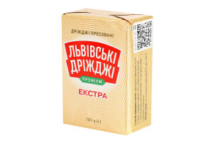 Дрожжи хлебопекарные прессованные Экстра Премиум Львівські дріжджі м/у 100г