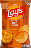 Чипсы картофельные со вкусом соуса по-голландски Нежная горчица Lay's м/у 60г