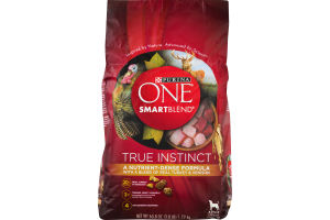 Purina One SmartBlend True Instinct Adult Dog Food, Turkey & Venison