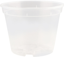 Горщик д/орхідей дренажний прозорий 12*9см 114075 Алеана