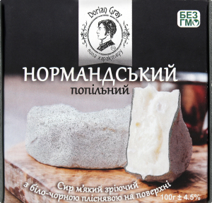 Cир 50% м'який Нормандський попільний Dorian Gray к/у 100г
