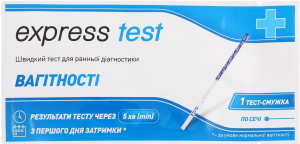 Тест-смужка д/ранньої діагностики вагітності економ Експрес тест