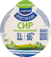 Творог нежирный Простонаше в/у 300г