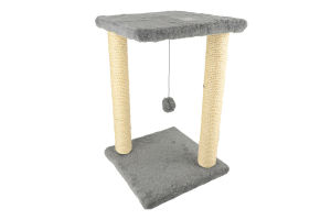 Дряпка-будинок д/котів Сімба 2 сіра сизаль 33*33*44см Lucky Pet