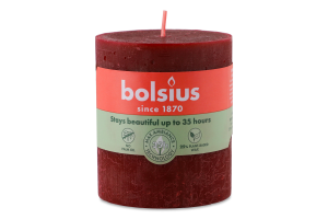 Свічка окс.-черв.Рустік Bolsius 8*6,8см