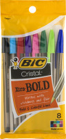 BiC Cristal Xtra-Bold Ball Pens 1.6 mm Assorted - 8 CT