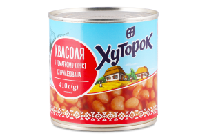 Квасоля Хуторок в томатному соусі 425мл х10