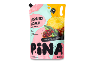 Мило рідке Pina 1500 мл д/пак. Pineapple and cherry