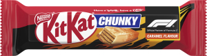 Вафлі вкриті глазур'ю зі смаком карамелі та молочним шоколадом Chunky Kit Kat м/у 40г