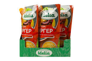Соус майонезний з овочами та прянощами Бургер Idelia д/п 180г