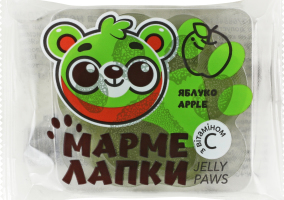 Мармелад желейный с витамином С со вкусом яблока Мармелапки Jelly Paws м/у 40г