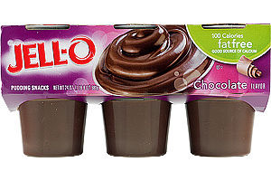 JELL-O 100 Calorie Fat Free Chocolate Pudding Snacks - 6 CT