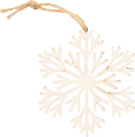 Підвіска новорічна Сніжинка №1 дерево 8см Цицак
