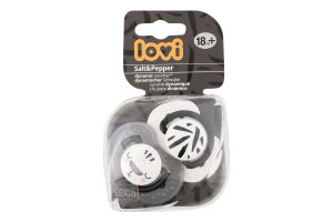 Пустушка Салт енд Пеппер силіконова динамічна 18+місяців 2шт Лові