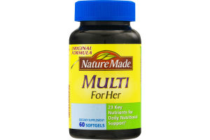 Nature Made Multi For Her Dietary Softgels Original Formula - 60 CT