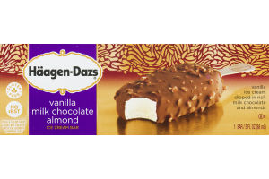 Haagen-Dazs Vanilla Milk Chocolate Almond Ice Cream Bar
