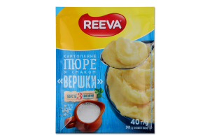 Пюре картофельное быстрого приготовления Сливки Reeva м/у 40г