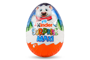 Яйце з молочного шоколаду з молочним внутрішнім шаром та іграшкою Maxi Kinder Surprise м/у 100г